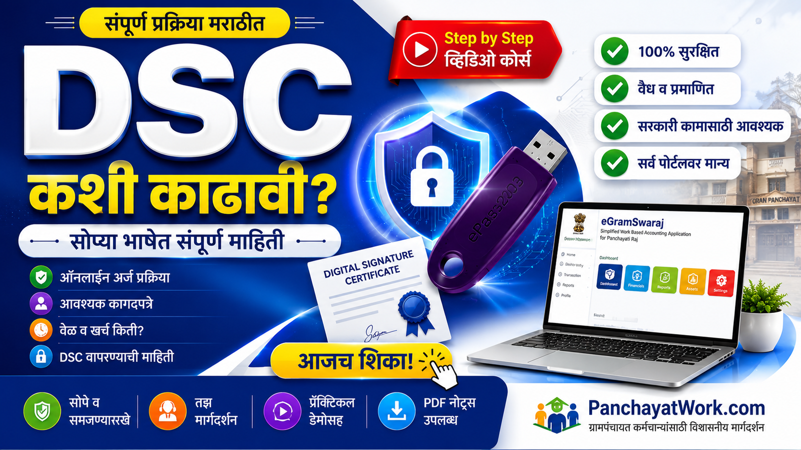 DSC (Digital Signature Certificate) कशी बनवावी ?